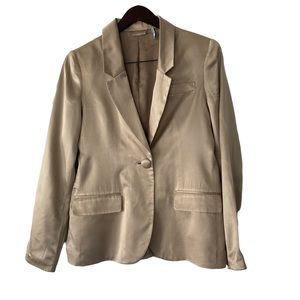 Guess by Marciano Silk-like Tan Colour Lightweight Blazer